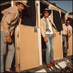 Costner, Robards and Nelson in their trailers 